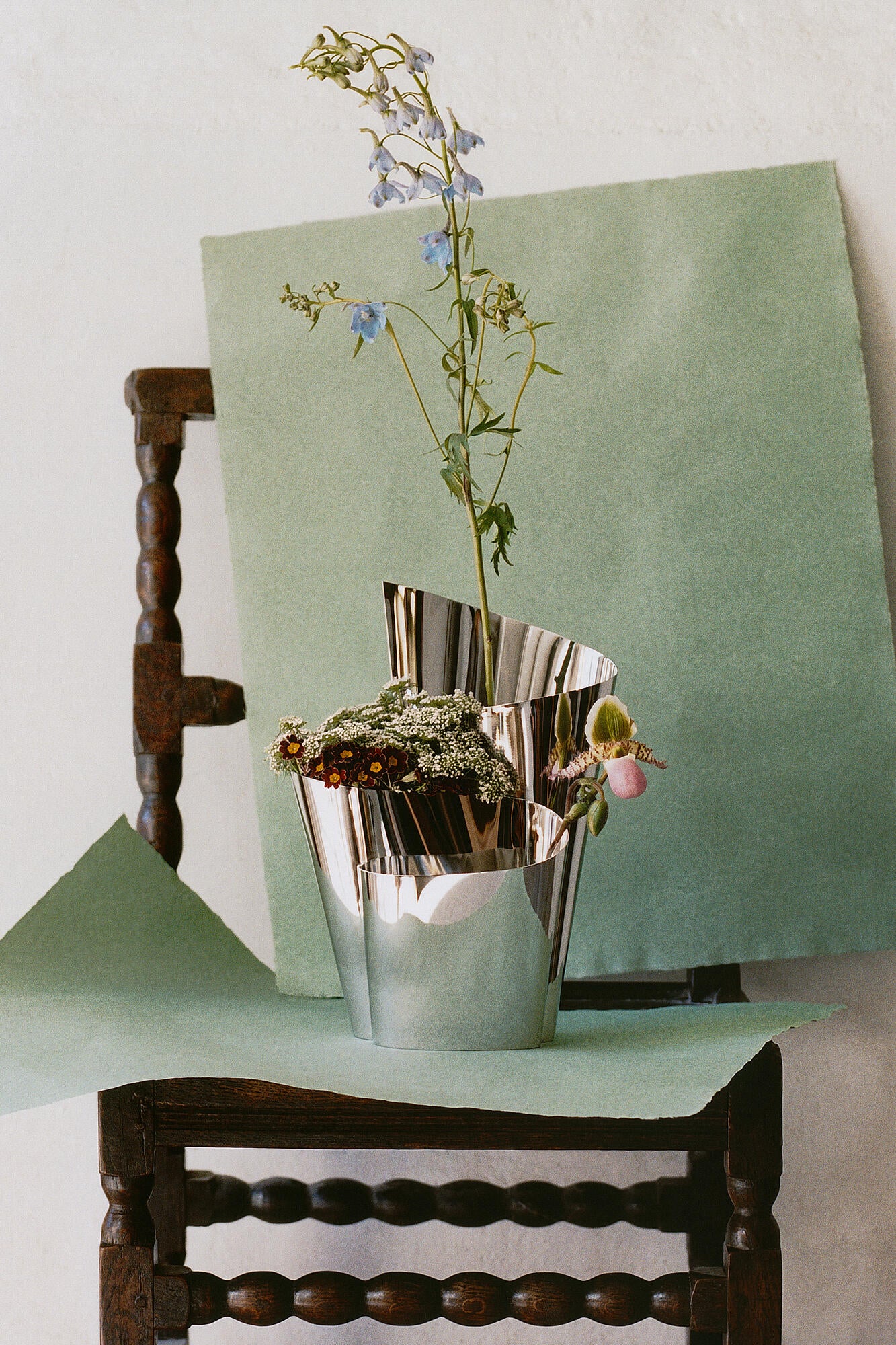 Fold vase, mellem - Rustfrit Stål